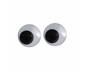 Vaessen Creative Self-Adhesive Wiggle Googly Eyes, Black/White, One Size
