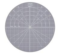 Vaessen Creative Self Healing Cutting Mat ⌀10.75" (27.3 cm) - Round Hobbby Mat with Non-Slip and Double-Sided Measurements - for Sewing, Quilting, Fabric, Paper, Cake Decoration and Crafts