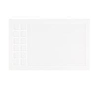 Vaessen Creative Silicone Crafts 17.3 x 11″ (44 x 28 cm) White-Water-Resistant Mixed Media Mat-with 12 Compartments-for Painting, Card Making, Scrapbooking and Watercolour, 44x28cm