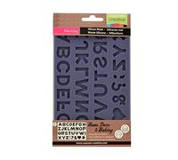 Vaessen Creative Silicone Mold Alphabet, Rubber, Purple, One Size