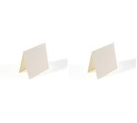 Vaessen Creative Small Square Florence Blank Craft Cards, Ivory, Set of 25, Matching Envelopes Available,3.5 x 3.5 inches (Pack of 2)
