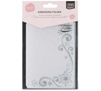 Vaessen Creative Snow Stars 5.75 x 4.21 inches Folder for Card Making, Scrapbooking, Journaling-Reusable-Precise Results-for Embossing and Die-Cutting Machines, 17 x 8.4 x 0.5 cm