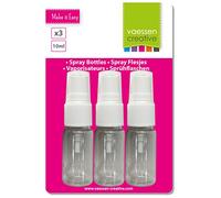 Vaessen Creative Spray Bottles, Plastic, Transparent, 10 ml