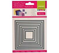 Vaessen Creative Shape cutting dies squares, Steel, Black, 11x11x0.1 cm