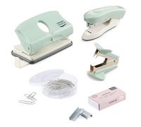 Vaessen Creative Stationery Set, Mint Green, 5 Pieces, Ideal for the Office, the Craft Room or for School