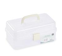 Vaessen Creative Tiered Storage Caddy for Scrapbook Embellishments, Jewellery Making Supplies, Bobbins, Sewing Accessories, Craft Tools and More, 31 x 17 x 15 cm