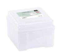 Vaessen Creative Transparent Storage Box with Lid and 6 Cases, For Cutting Dies, Photos and other Craft Supplies, 21 x 18.5 x 14 cm, 1009-009