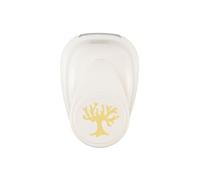 Vaessen Creative Tree of 1 x 1-Paper Punch for Crafting, Card Making and Scrapbooking, White-Gold