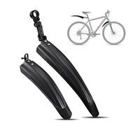 VAEVEN Bike Mudguard Set for Cube Nuroad Pro, Thickening Widening Mountain Bike Front and Rear Mud Guard Fenders, Portable Adjustable Mud Guards fit for 20/22/24/26 inch Bike,A Black