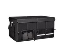 VAEVEN Car Boot Organiser for VW ID.3 ID.4 ID.5 ID.6 ID. Buzz, Collapsible Multi Compartment Car Organizer, Waterproof Durable Car Boot Storage, Car Boot Organiser Bag,A Black-72L