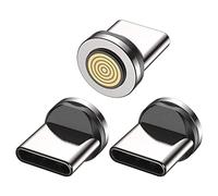 VAFOTON PD 100W Super Fast Charging Cable Adapter [3-Pack], 9-Pin Super Fast Magnetic Connector Tip Heads 360° Rotating Plug for Type C/Samsung S22 S21/Laptop/Tablet