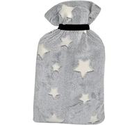 Vagabond Bags Ltd Glow in The Dark 2 Litre Hot Water Bottle with Navy Cover