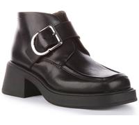 Vagabond Dorah Decorative Monk Strap Buckle Ankle Boot Black Womens UK 3 - 8