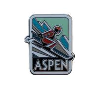 Vagabond Heart Aspen Lapel Pin - Aspen Colorado Enamel Pin - Skiing Souvenir