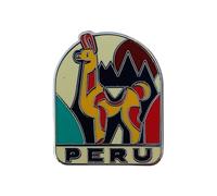Vagabond Heart Peru Lapel Pin - Peruvian Enamel Pin - Llama Souvenir