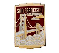 Vagabond Heart San Francisco California Enamel Travel Pin