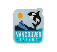 Vagabond Heart Vancouver Island PVC Fridge Magnet - Victoria BC Souvenir Magnet