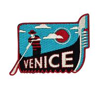Vagabond Heart Venice Italy Iron On Travel Patch/Gondola and Gondolier Patch/Great Gift or Souvenir for Backpack Travellers