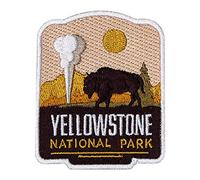 Vagabond Heart Yellowstone National Park Patch - Iron On Travel Badge - Yellowstone Souvenir