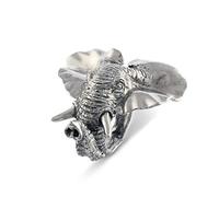 Vagabond House Pewter Elephant Napkin Ring (Sold as Single Ring) Artisan Crafted Designer Rings 3 inch x 2.5 inch Long