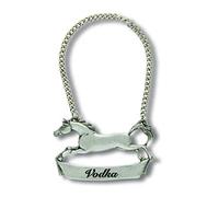 Vagabond House Pewter Galloping Steed VODKA Decanter Tag/Liquor Bottle Label 3" Wide - Handcrafted Quality Detail Engraved