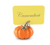 Vagabond House Resin Pumpkin Place Card Holder/Cheese Markers 2 inch Diameter