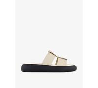 Vagabond Shoemakers Womens Off White Leather Blenda Double-strap Sandals Eur 40 / 7 Uk Women