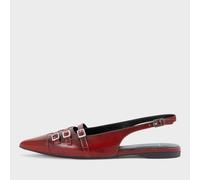 Vagabond Women's Hermine Buckle Leather Pointed Flats - UK 6
