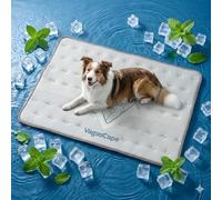 Vagascape Dog Cooling Mat - Dual-Surface Pet Cooling Pad, Durable Dog Cooling Bed, Washable Cooling Pet Pad for Dog Cooling mat Indoor and Outdoor(Grey M)