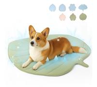 Vagascape Dog Cooling Mat - Large Leaf Shaped, Washable, Non-Slip, Summer Pad for Dogs and Cats, Lightweight