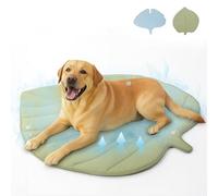 Vagascape Leaf Shaped Cooling Pet Mat - Washable, Non-Slip, Lightweight Summer Pad for Dogs and Cats, Durable Cotton