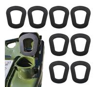 VAGCARS 8 Pcs Jerry Can Gaskets, Universal Rubber Gas Fuel Can Spout Seals for 20L Fuel Cans, Compatible with Petrol and Diesel Cans (Black)