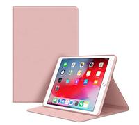 VAGHVEO Case for iPad 9th Generation 10.2 2021/2020/2019, iPad Air 10.5 Inch/Pro 10.5" Smart Cases with Flexible Soft TPU Protective Back Cover, PU Leather Shockproof Shell for iPad 8th/7th Gen, Pink