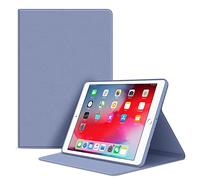 VAGHVEO Case for iPad 9th Generation 10.2 2021/2020/2019, iPad Air 10.5/Pro 10.5" Smart Cases with Flexible Soft TPU Protective Back Cover, PU Leather Shockproof Shell for iPad 8/7th Gen, Purple Grey