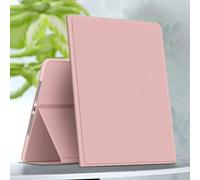 VAGHVEO Case for iPad 9th Generation 10.2 2021/2020/2019 with Pen Holder, iPad 8th Gen/7th Flexible Smart Cover Shockproof Shell (Auto Wake/Sleep) with Flexible Soft TPU Protective Back Cover, Pink