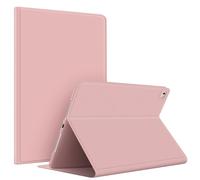 VAGHVEO iPad 9.7 inch 2017/2018 Case/iPad Air/Air 2 Cover, PU Leather Shockproof Smart Cases Shell Adjust Stand with Auto Wake/Sleep, Flexible Soft TPU Protective Back Cover for iPad 5th/6th, Pink