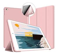 VAGHVEO iPad air 2 Case, Ultra-slim Lightweight Stand Shell Protective Smart Case [Auto Sleep/Wake] with Flexible Soft TPU Back Cover for Apple iPad Air 2 9.7 inch Tablet, Pink