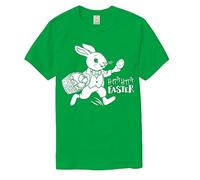 Vagile Kids Easter Bunny T Shirt | Childrens Novelty Happy Hoppy Easter Egg Gift Top Green
