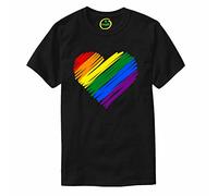 Vagile LGBT Rainbow Heart Lgbtqia Gay Pride Rainbow T-Shirt