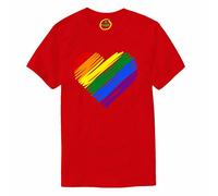 Vagile LGBT Rainbow Heart Lgbtqia Gay Pride Rainbow T-Shirt
