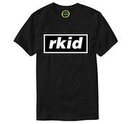 Vagile Rkid T-Shirt Inspired by Liam Oasis Gallagher Mens Noel Our r Kid Retro Britpop Black