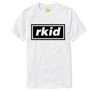 Vagile Rkid T-Shirt Inspired by Liam Oasis Gallagher Mens Noel Our r Kid Retro Britpop White