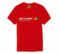 Vagile Sinclair ZX Spectrum Computer T-Shirt - Vintage Retro 80s PC Video Games S-3XL Red