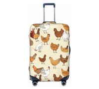 VAGILO A Brood Of Chickens Suitcase Cover â€“ Durable And Dustproof Travel Bag Cover â€“ Scratch-Resistant Baggage Shield Ultimate Reusable Airport Luggage