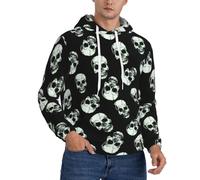 VAGILO Black Skull Men'S Hoodie â€“ Stylish And Comfortable Pullover For The Fashion-Forward Man, Casual Wear, Athletic Apparel, Sporty Design, Streetwear, Hip Hop Style