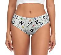 VAGILO Character Stripes Women'S Briefs - Comfortable Undergarments For Everyday Wear, Breathable And Stylish Ladies Panties, Stylish Intimates, Smooth Underpants Black