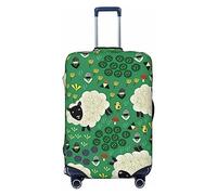 VAGILO Cute Cartoon Sheep Suitcase Cover – Durable And Dustproof Travel Bag Cover – Scratch-Resistant Baggage Shield Ultimate Reusable Airport Luggage