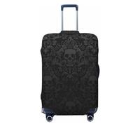 VAGILO Gothic Wallpaper Skull Suitcase Cover – Durable And Dustproof Travel Bag Cover – Scratch-Resistant Baggage Shield Ultimate Reusable Airport Luggage