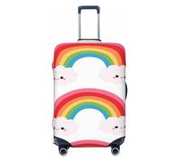 VAGILO Small Rainbow Suitcase Cover â€“ Durable And Dustproof Travel Bag Cover â€“ Scratch-Resistant Baggage Shield Ultimate Reusable Airport Luggage
