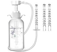 Vagina Cleaner 300ml Manual Pressure Vaginal Douche for Women Anti Backflow Anal Douche Safe & Reusable Anal Cleaner with 2 Nozzle Portable Vagina Cleaning Kit..